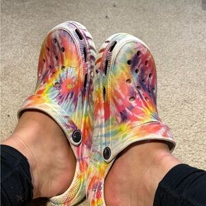 Colorful Tie-Dye Women's Clogs